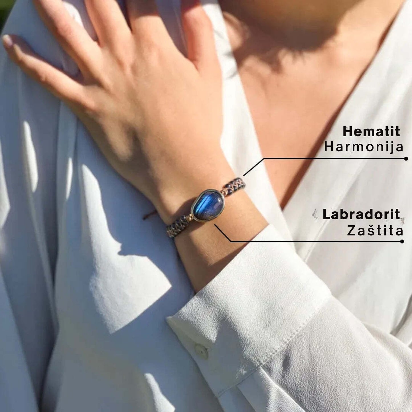 Labradorit za zaštitu, hematit za harmoniju