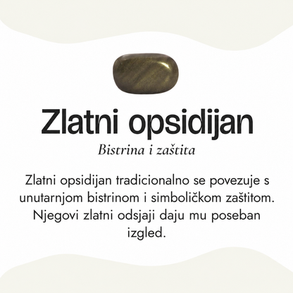 Zlatni opsidijan — bistrina i zaštita